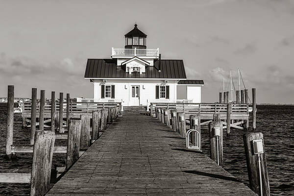 Roanoke Marshes Art Print featuring the photograph Roanoke Marshes Lighthouse #1 by Mountain Dreams