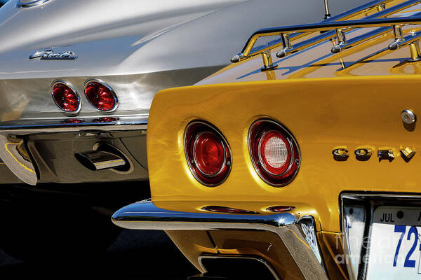 Automotive Art Print featuring the photograph Silver and Gold #1 by Dennis Hedberg