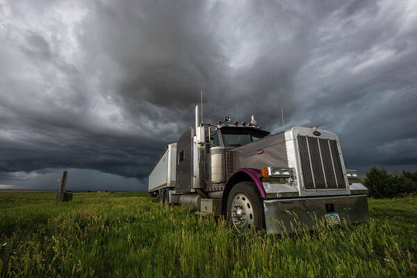 Skull Face Art Print featuring the photograph Soul of a Trucker #1 by Aaron J Groen