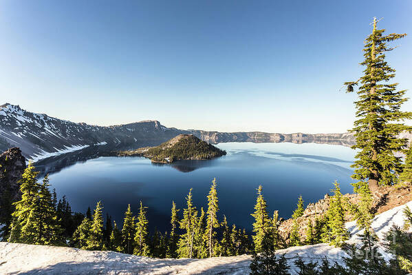 America Art Print featuring the photograph Stunning Crater Lake in Oregon #1 by Didier Marti