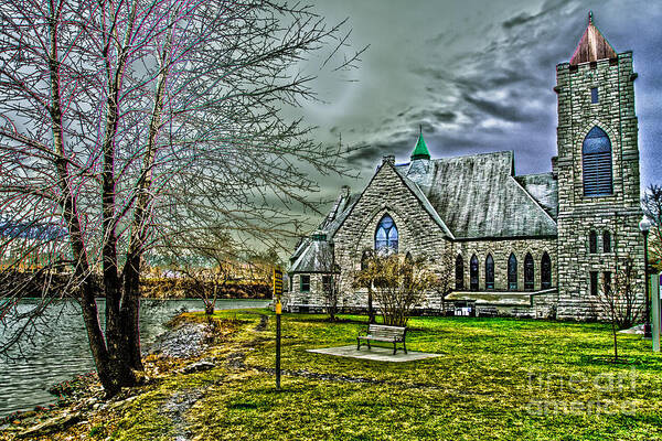 Lake Van Cleef Art Print featuring the photograph Trinity Episcopal Church #1 by William Norton