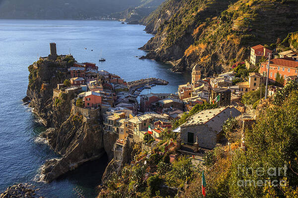 Vernazza Art Print featuring the photograph Vernazza #2 by Spencer Baugh