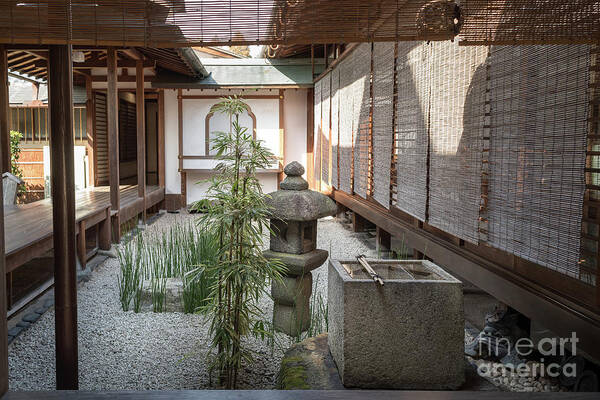 Zen Art Print featuring the photograph Zen Garden, Kyoto Japan by Perry Rodriguez