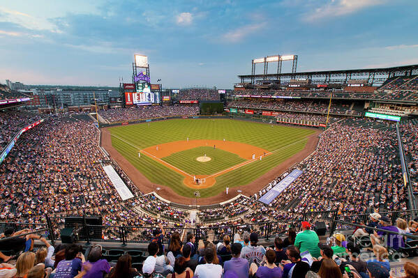 Coors Art Print featuring the photograph 1376 Coors Field by Steve Sturgill