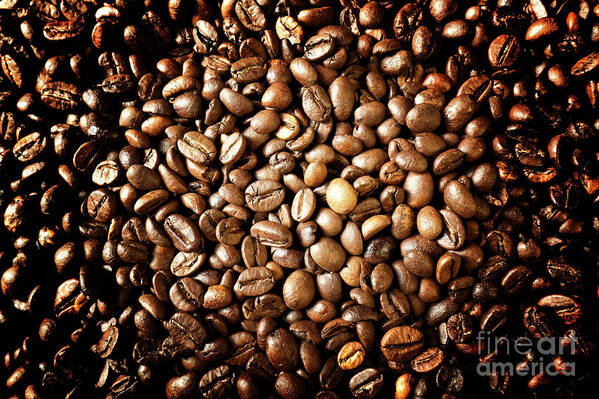 Espresso Art Print featuring the photograph Espresso And Coffee Grain #14 by Gualtiero Boffi