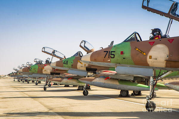 A-4 Art Print featuring the photograph Israel Air Force A-4 skyhawk #14 by Nir Ben-Yosef
