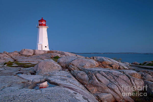 Peggys Art Print featuring the photograph 1470 Peggys Cove Lighthouse by Steve Sturgill