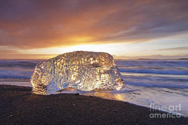 Translucent Art Print featuring the photograph Ice washed ashore by Arterra Picture Library
