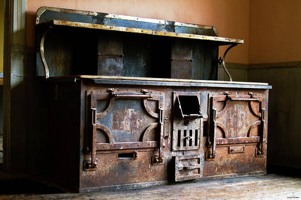 Old Stove Art Print featuring the photograph 1800's Stove by Joseph Noonan