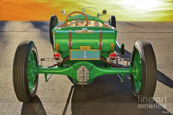 Auto Art Print featuring the photograph 1926 Ford Model T 'Dry Lakes' Roadster VII by Dave Koontz