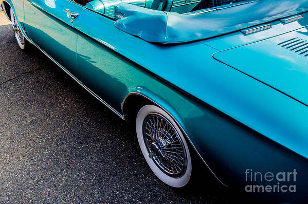 Classic Car Art Print featuring the photograph 1964 Chevrolet Corvair Side View by M G Whittingham