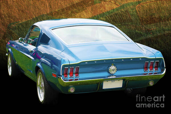 Ford Art Print featuring the photograph 1967 Mustang by Stuart Row