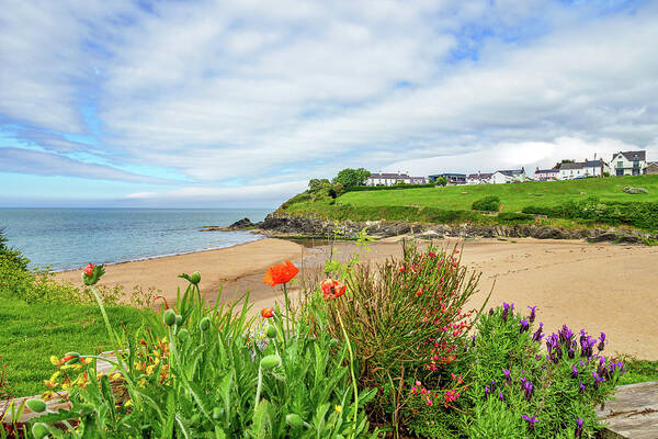 Aberporth Art Print featuring the photograph Aberporth Bay #2 by Mark Llewellyn