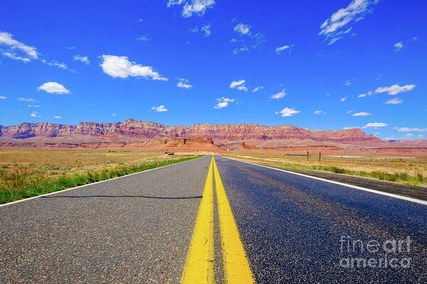 Arizona Art Print featuring the photograph Arizona Desert Highway #2 by Raul Rodriguez