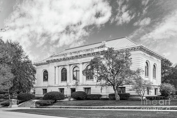 Augustana College Art Print featuring the photograph Augustana College Denkmann Memorial Hall by University Icons