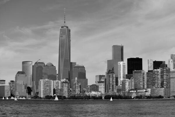 Freedom Art Print featuring the photograph Downtown Manhattn - Freedom Tower #2 by Yue Wang