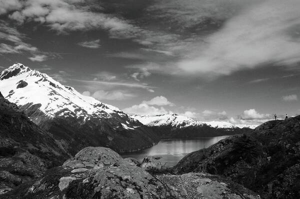 Landscape Art Print featuring the photograph 2 Hikers by Joe Burns