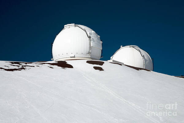 Above Art Print featuring the photograph Mauna Kea Observatory #2 by Peter French - Printscapes