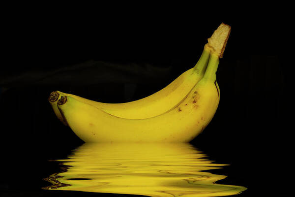 Banana Art Print featuring the photograph Ripe Yellow Bananas #2 by David French