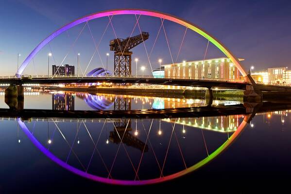 Glasgow Art Print featuring the photograph The Clyde arc #2 by Stephen Taylor