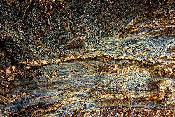 Wood Grain On Rock Art Print featuring the photograph Wood Grain on Rock by Doolittle Photography and Art