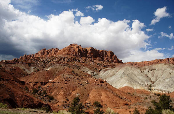 Red Rock Art Print featuring the photograph Capitol Reef National Park #207 by Mark Smith