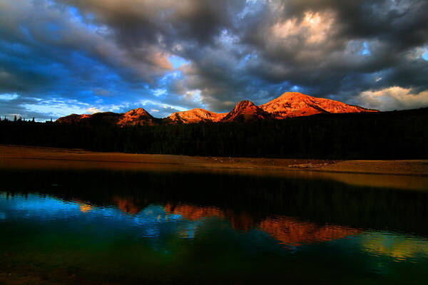Colors Art Print featuring the photograph Mountain Lake by Mark Smith