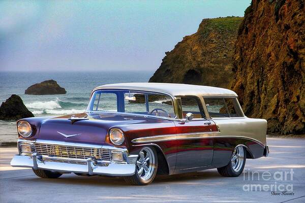 Auto Art Print featuring the photograph 1956 Chevrolet Nomad Wagon by Dave Koontz