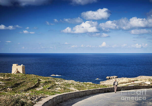 Ancient Art Print featuring the photograph Fort And Coast View Of Gozo Island In Malta #3 by JM Travel Photography