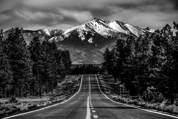 Area Art Print featuring the photograph landscape with Humphreys Peak Tallest in Arizona #3 by Alex Grichenko