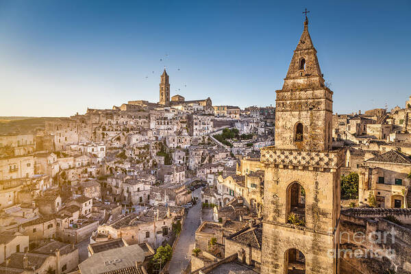 Ancient Art Print featuring the photograph Matera Sunrise #3 by JR Photography