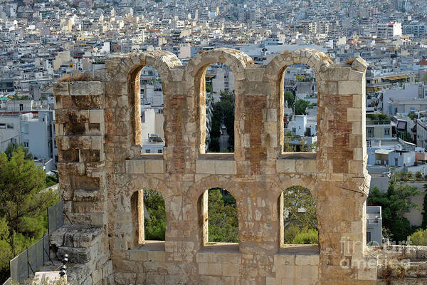 Acropoli Art Print featuring the photograph Odeon of Herodes Atticus #4 by George Atsametakis