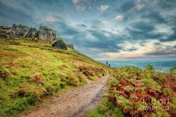 Airedale Art Print featuring the photograph Misty morning in Ilkley #4 by Mariusz Talarek