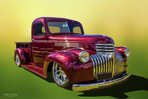 Pickup Art Print featuring the photograph 40s Beauty by Keith Hawley