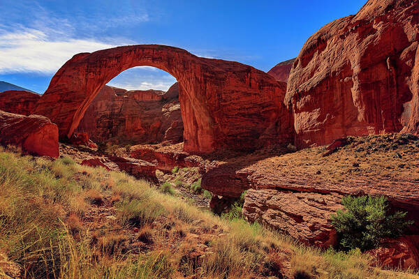 Arch Art Print featuring the photograph Rainbow Bridge Monument #5 by Peter Lakomy