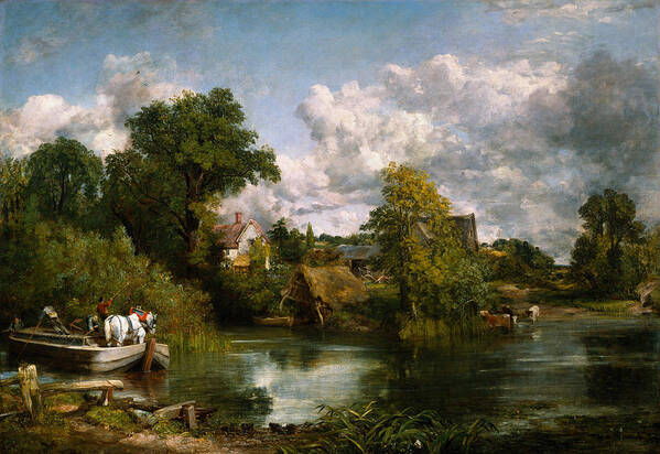 The White Horse The White Horse By John Constable Art Print featuring the painting The White Horse #5 by John Constable