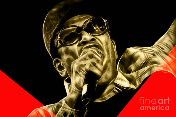 Bobby Womack Art Print featuring the mixed media Bobby Womack Collection #6 by Marvin Blaine