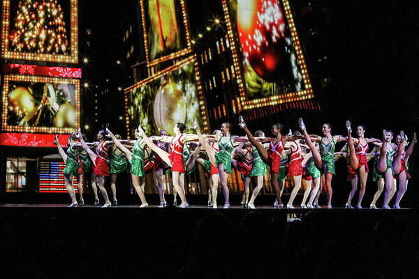 Holiday Art Print featuring the photograph Radio City Rockettes New York City #7 by Nicole Badger