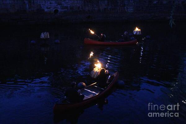 Providence Art Print featuring the photograph WaterFire #7 by Deena Withycombe
