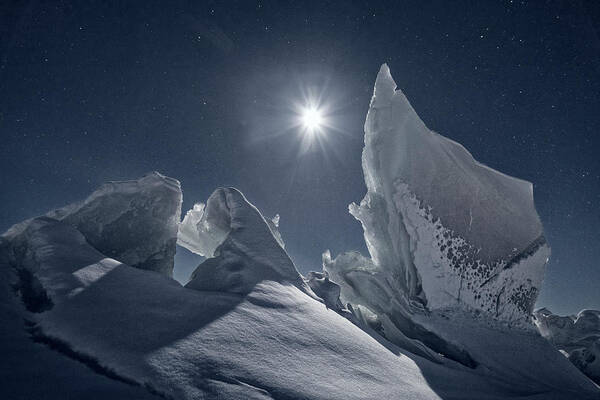 Full Moon Art Print featuring the photograph Kangerlussuaq - Greenland #9 by Joana Kruse