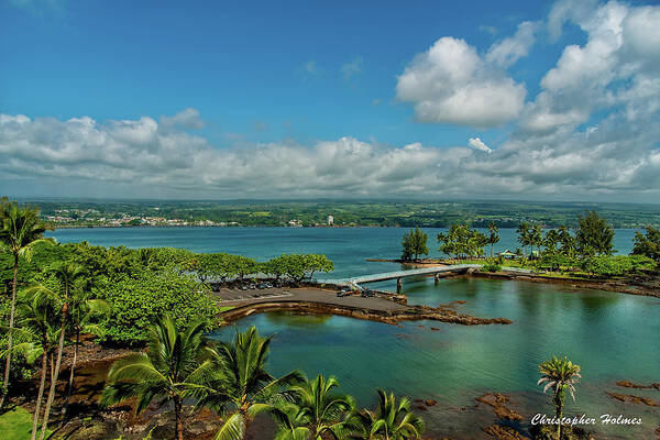 Christopher Holmes Photography Art Print featuring the photograph A Beautiful Day Over Hilo Bay by Christopher Holmes
