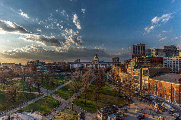 Boston Art Print featuring the photograph A Common sunset by Bryan Xavier