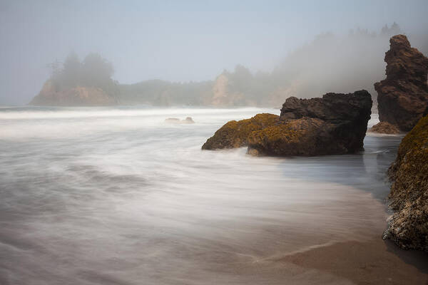 Trinidad Art Print featuring the photograph A Fog Rolls In by Mark Alder