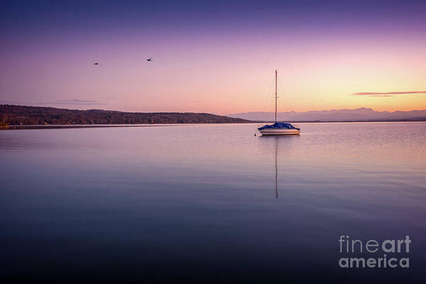 Ammersee Art Print featuring the photograph A Fragile Moment by Hannes Cmarits