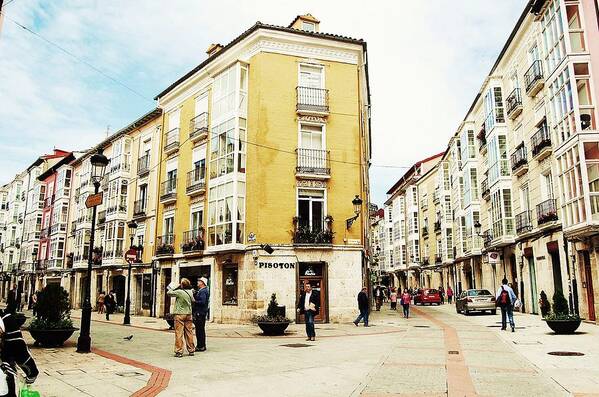 Burgos Art Print featuring the photograph A Street in Burgos by HweeYen Ong