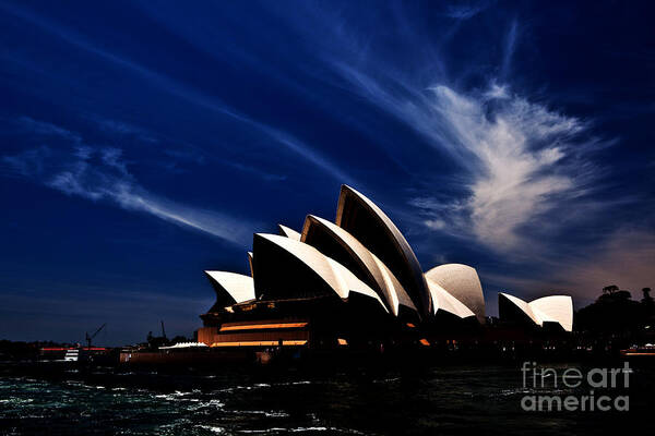 Sydney Opera House Art Print featuring the photograph Abstract of Sydney Opera House by Sheila Smart Fine Art Photography