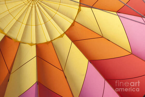 Nobody Art Print featuring the photograph Abstract View of Hot Air Balloon by Juli Scalzi