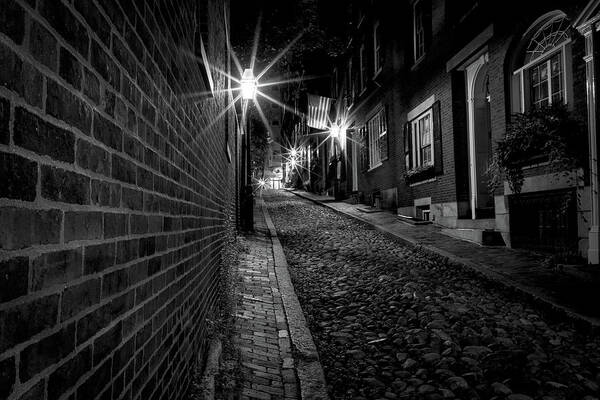 Boston Art Print featuring the photograph Acorn Street by Colin Chase