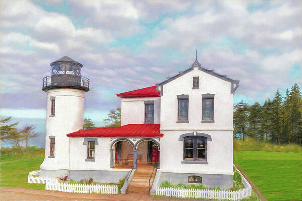 Admiralty Head Lighthouse Art Print featuring the photograph Admiralty Head Imagined by Harold Coleman