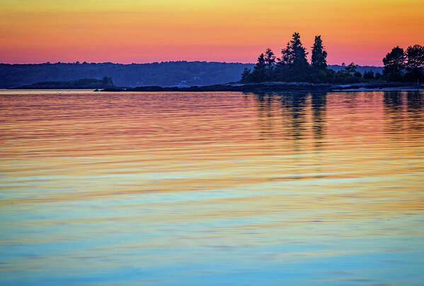 Pemaquid Beach Art Print featuring the photograph Afterglow on Johns River by Rick Berk